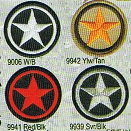 Star In Circle embroidered patch (1.5")  (ep684)