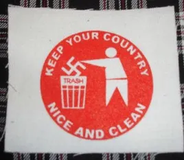 Keep Your Country Nice And Clean cloth patch (cp200)