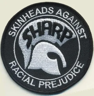 SHARP (Skinheads Against Racial Prejudice) embroidered patch