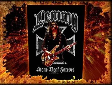 Lemmy (Motorhead)- Stone Deaf Forever Sewn Edge Back Patch (bp20)