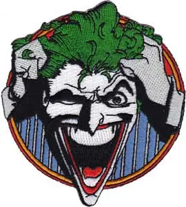 DC Comics- Joker Laughing embroidered patch (ep698)