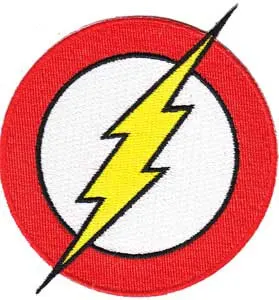 DC Comics- Flash Symbol embroidered patch (ep701)