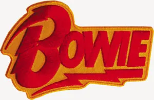 David Bowie- Lightning Logo embroidered patch (ep146)
