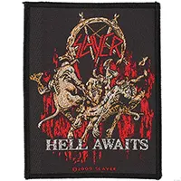 Slayer- Hell Awaits woven patch (ep544)