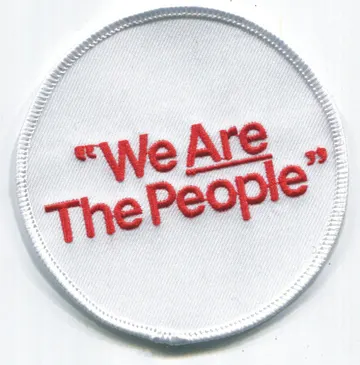 We Are The People Embroidered Patch (Taxi Driver)