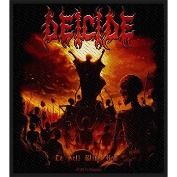 Deicide- To Hell With God Woven Patch (ep830)