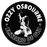 Ozzy Osbourne- Blizzard Of Ozz Woven Patch (ep911)