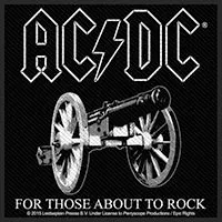 AC/DC- For Those About To Rock embroidered patch (ep50)