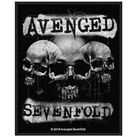 Avenged Sevenfold- 3 Skulls Woven Patch (ep119)