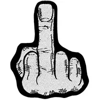 Middle Finger Woven Patch (ep191)