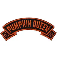 Pumpkin Queen Arch Embroidered Patch by Kreepsville 666 (ep118)