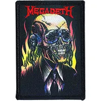 Megadeth- Flames embroidered patch (ep596)