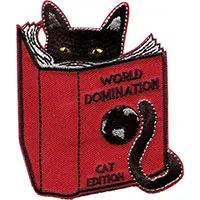 World Domination Cat embroidered patch (ep28)