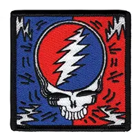 Grateful Dead- Skull & Bolts embroidered patch (ep770)