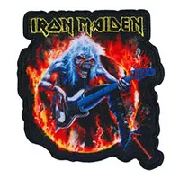 Iron Maiden- Flames And Eddie Embroidered Patch (ep99)