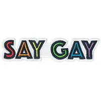 Say Gay embroidered patch (ep1130)