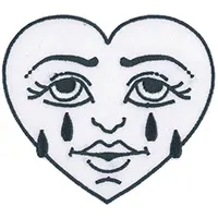 Crying Heart embroidered patch (ep1196)