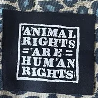 Animal Rights Are Human Rights cloth patch (cp115)