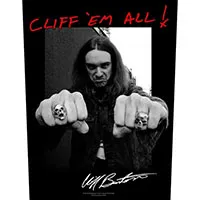 Metallica- Cliff 'Em All Sewn Edge Back Patch (bp234)