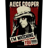 Alice Cooper- I'm Watching You Sewn Edge Back Patch (bp237)