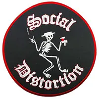 Social Distortion- Skeleton embroidered back patch