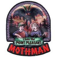 I Saw The Mothman embroidered patch (ep1333)