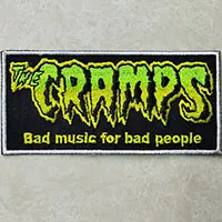 Cramps- Bad Music For Bad People Embroidered Patch