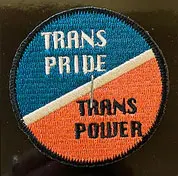 Trans Pride Trans Power (Small) embroidered patch (ep1449)