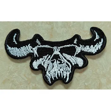 Danzig Skull die cut embroidered patch