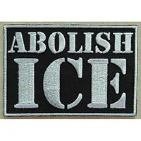 Abolish Ice embroidered patch