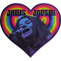 Janis Joplin- Heart embroidered back patch
