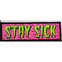 Stay Sick -Cramps Inspired Embroidered Patch by Mood Poison (ep742)