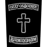Ozzy Osbourne- Birmingham Sewn Edge Back Patch (bp335)