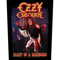Ozzy Osbourne- Diary Of A Madman Sewn Edge Back Patch (bp336)