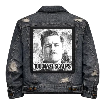 100 Nazi Scalps Back Patch