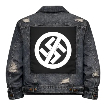 Anti Swastika Back Patch