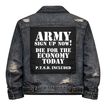 Army - Sign Up Now Back Patch