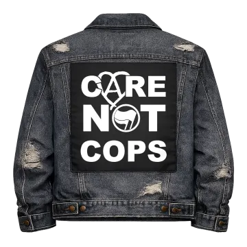 Care Not Cops Back Patch