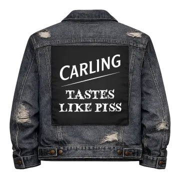 Carling Tastes Like Piss Back Patch