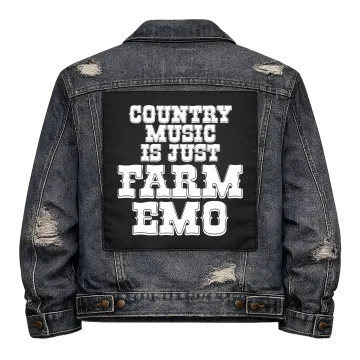 Country Music Farm Emo Back Patch