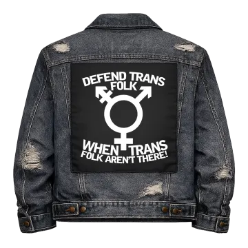 Defend Trans Folk Back Patch