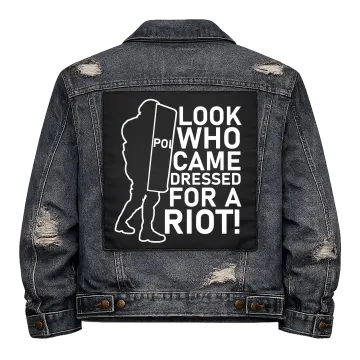 Dressed for a Riot Back Patch
