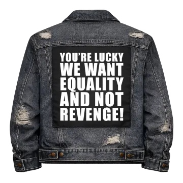 Equality Not Revenge Back Patch
