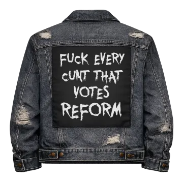 Fuck Every Reform Voter Back Patch