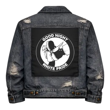 Goodnight White Pride Back Patch