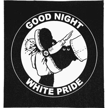 Goodnight White Pride Patch