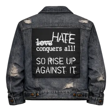 Hate Conquers All Back Patch