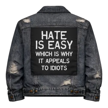 Hate is Easy Back Patch