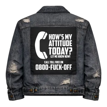How's my Attitude? Back Patch