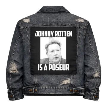 Johnny Rotten is a Poseur Back Patch